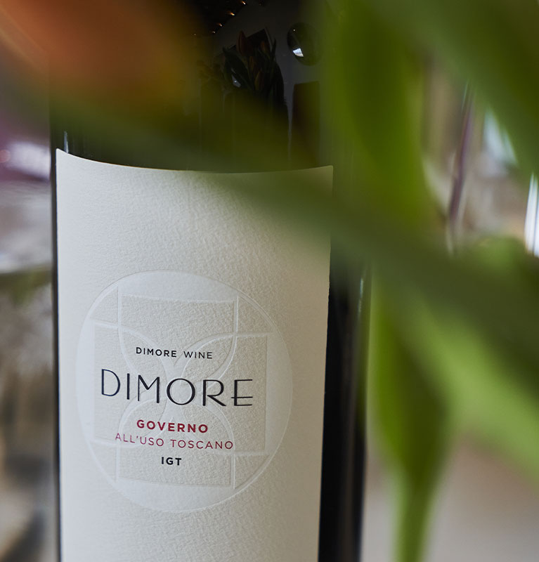 Banner homepage - Primo piano vino Governo IGT Dimore Wine.